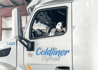 Coldliner Express Truck and dog